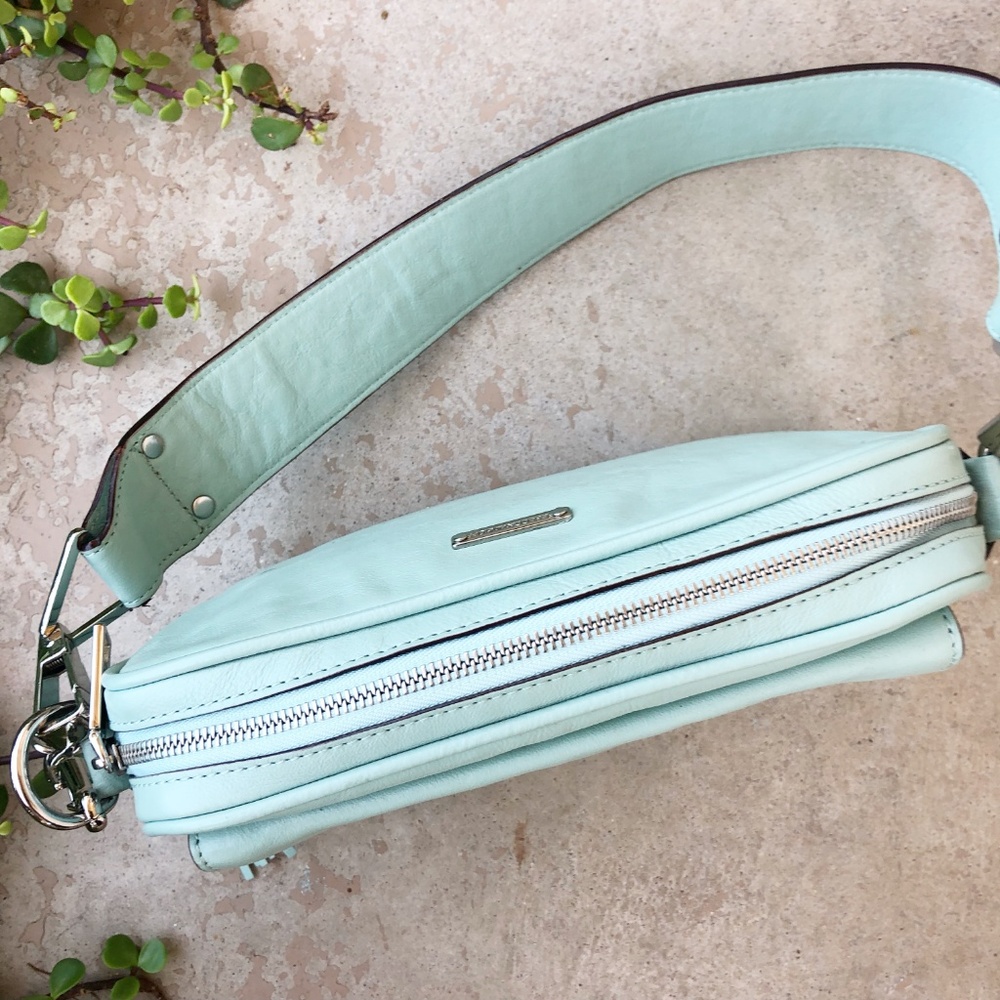 Rebecca Minkoff Turquoise Envelope Shoulder Bag - Picture 6 of 8